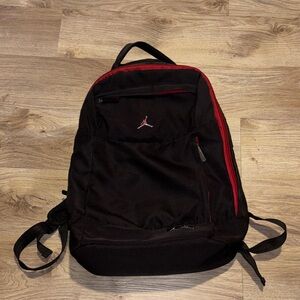 Jordan Black and Red Backpack